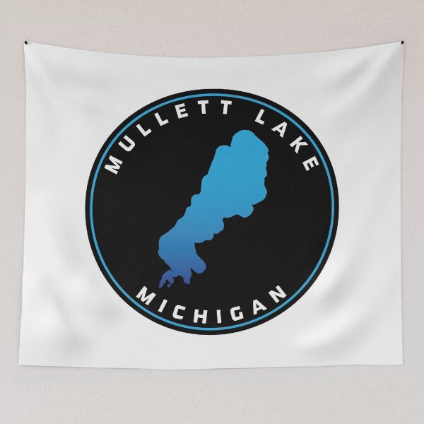 Item preview, Mullett Lake, Michigan designed and sold by SwiftSlothMedia.
