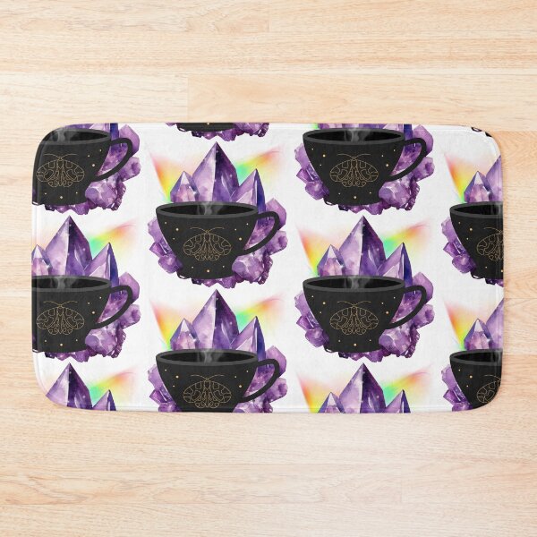 Item preview, Magical Coffee Amethyst Crystals and Moth designed and sold by WildWoodlandWitch.