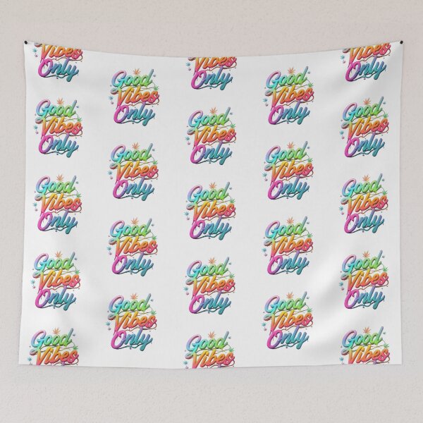 Item preview, Good Vibes Only - Colorful Pot Design - White designed and sold by JLEmporium.