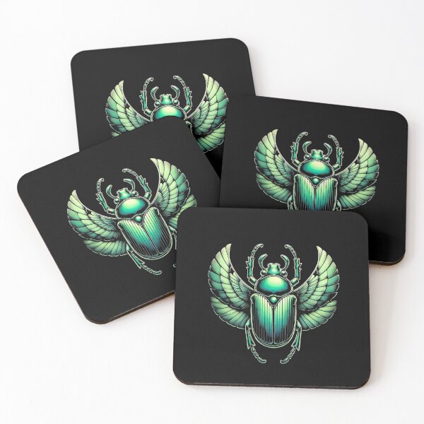Item preview, Vibrant Green Egyptian Scarab Beetle designed and sold by ToxiCool.