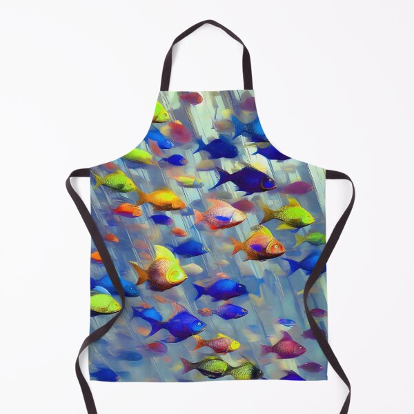 Item preview, Abstract Fish in Underwater Waterfall - Colorful Fish designed and sold by Beachy.