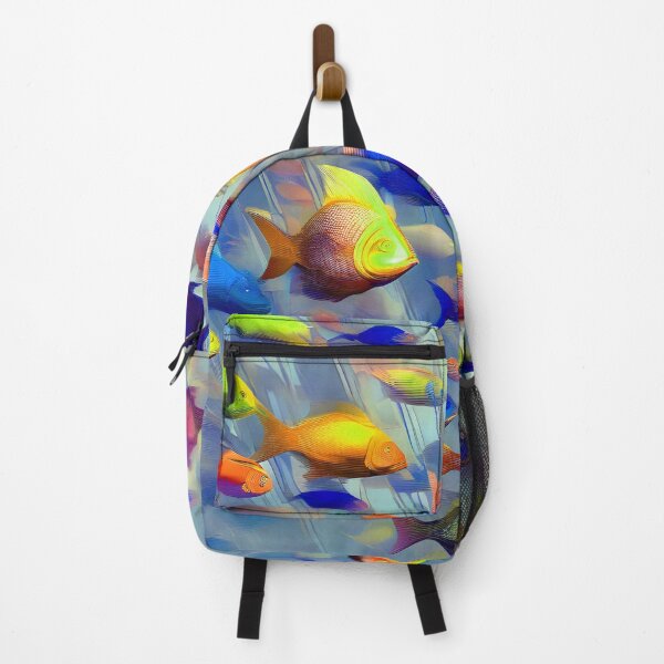 Item preview, Abstract Fish in Underwater Waterfall - Colorful Fish designed and sold by Beachy.