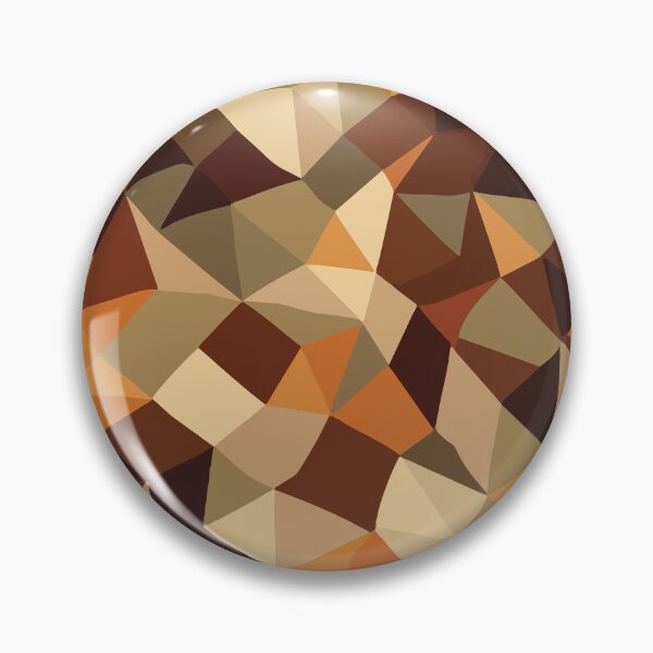 Item preview, A Low poly style camouflage Design with warm, rich tones like chocolate brown, caramel, and ochre  designed and sold by HEMRO.