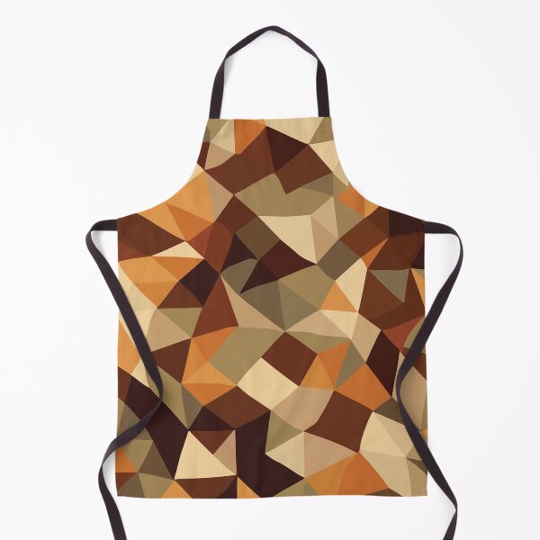 Item preview, A Low poly style camouflage Design with warm, rich tones like chocolate brown, caramel, and ochre designed and sold by HEMRO.