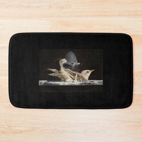 Item preview, Young Mockingbird Fledgling Attempting To Bathe designed and sold by CarolM.