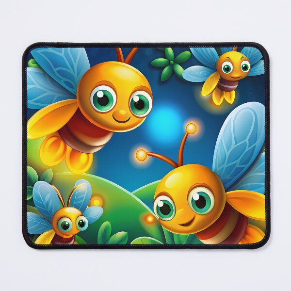 Item preview, Magical Fireflies Flying Over the Enchanted Forest - Seamless Pattern #10 designed and sold by Second Draft Visuals.