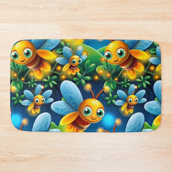 Item preview, Magical Fireflies Flying Over the Enchanted Forest - Seamless Pattern #10 designed and sold by Second Draft Visuals.