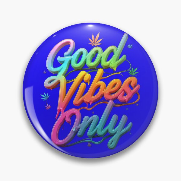 Item preview, Good Vibes Only - Colorful Pot Design - Blue designed and sold by JLEmporium.