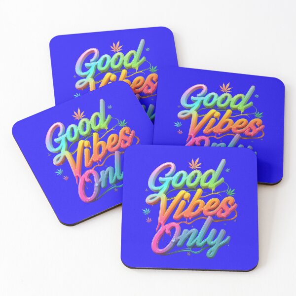 Item preview, Good Vibes Only - Colorful Pot Design - Blue designed and sold by JLEmporium.