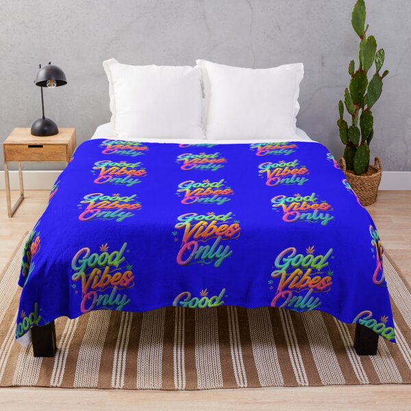 Item preview, Good Vibes Only - Colorful Pot Design - Blue designed and sold by JLEmporium.