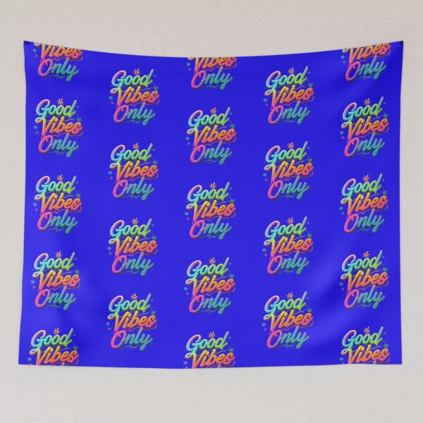 Item preview, Good Vibes Only - Colorful Pot Design - Blue designed and sold by JLEmporium.