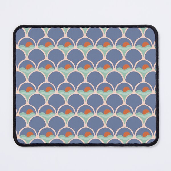 Item preview, Escamas costeras || Amanecer || Escamas de peces || Patrón repetitivo playero designed and sold by Stacey Spivak.