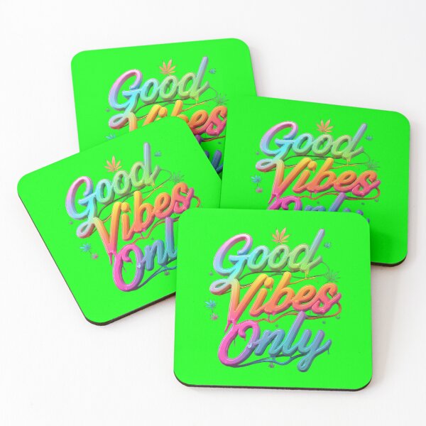 Item preview, Good Vibes Only - Colorful Pot Design - Green designed and sold by JLEmporium.