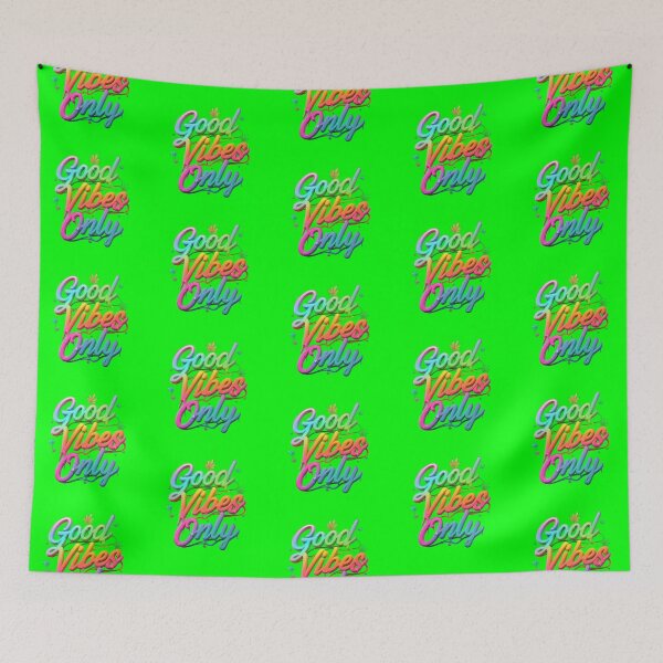 Item preview, Good Vibes Only - Colorful Pot Design - Green designed and sold by JLEmporium.