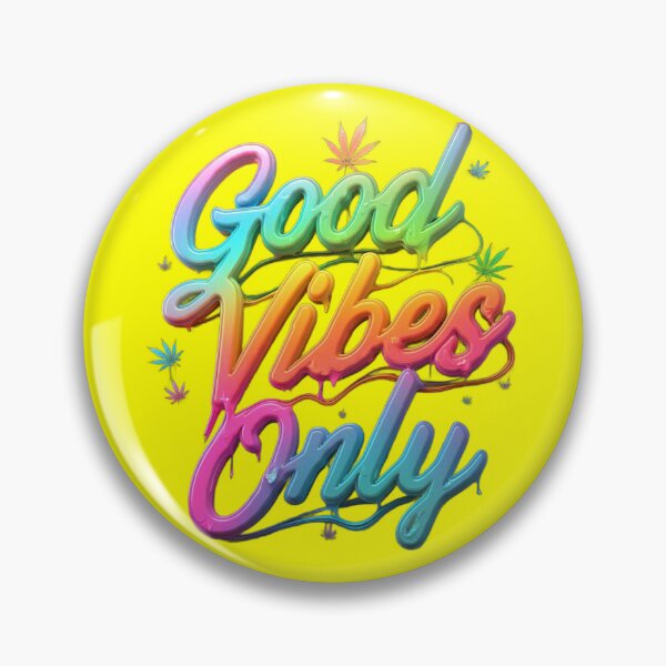 Item preview, Good Vibes Only - Colorful Pot Design - Yellow designed and sold by JLEmporium.