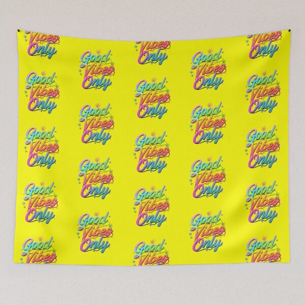 Item preview, Good Vibes Only - Colorful Pot Design - Yellow designed and sold by JLEmporium.