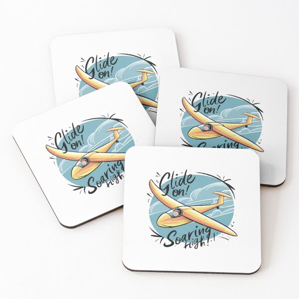 Item preview, Glide On Soaring High! Glider Plane Pilot Sailplane Biplane aerial floating soaring designed and sold by These_Prints.