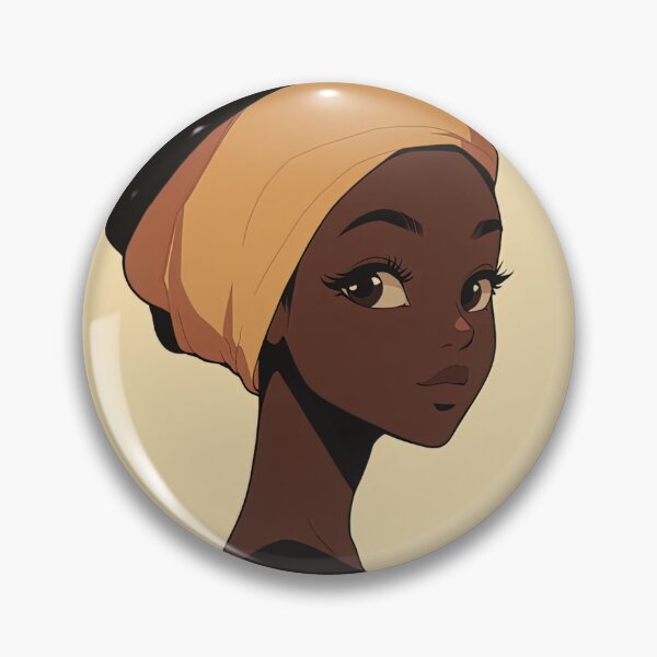 Item preview, Cameroonian woman | Anime style designed and sold by ComicsFactory.