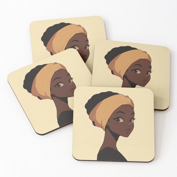 Item preview, Cameroonian woman | Anime style designed and sold by ComicsFactory.