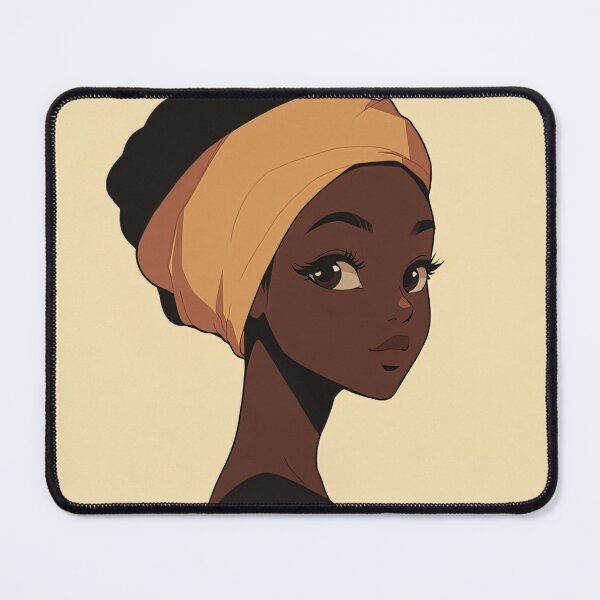 Item preview, Cameroonian woman | Anime style designed and sold by ComicsFactory.