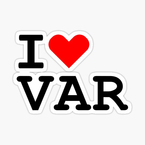 Item preview, VAR, I heart VAR, I love VAR, Football  designed and sold by mrsupicku.