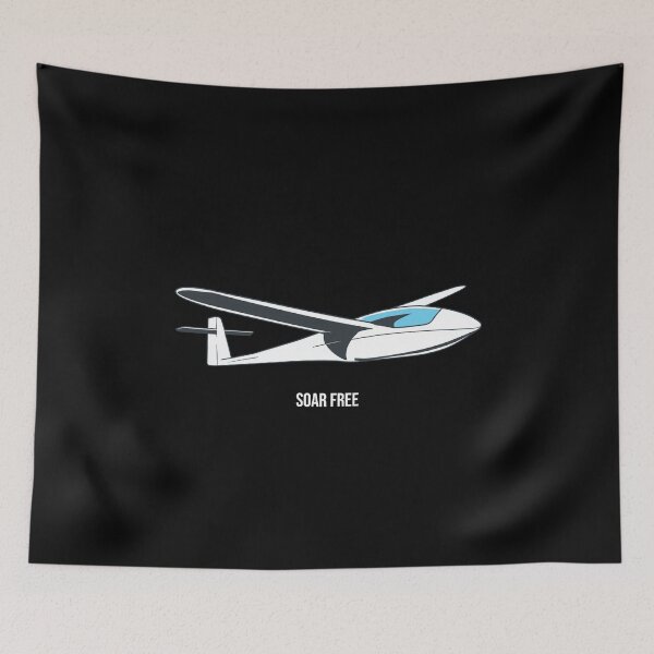 Item preview, Soar Free Glider Plane Pilot Sailplane aerial floating soaring designed and sold by These_Prints.