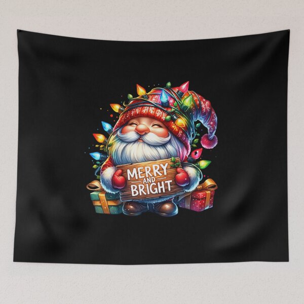 Item preview, Merry and Bright Christmas Gnome – Festive Holiday Design for T-Shirts, Mugs, Stickers & More designed and sold by artedigital99.