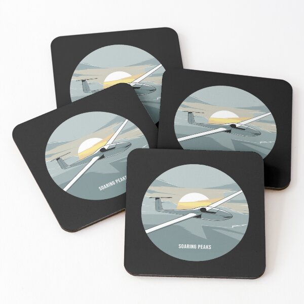 Item preview, Soaring Peaks Glider Plane Pilot Sailplane aerial floating soaring designed and sold by These_Prints.