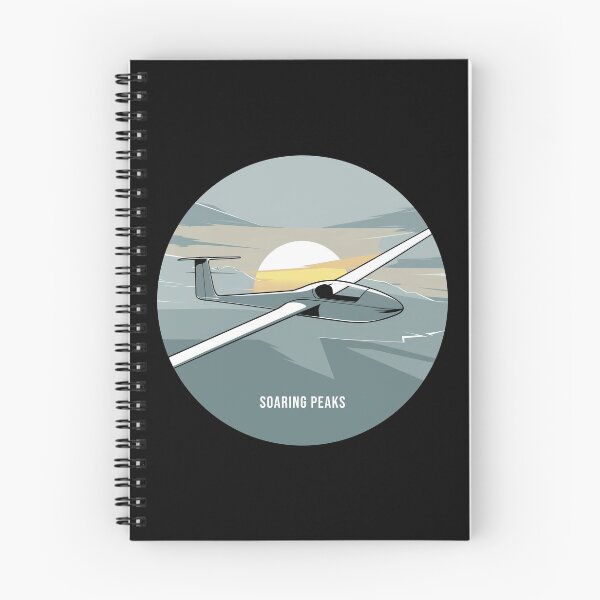 Item preview, Soaring Peaks Glider Plane Pilot Sailplane aerial floating soaring designed and sold by These_Prints.