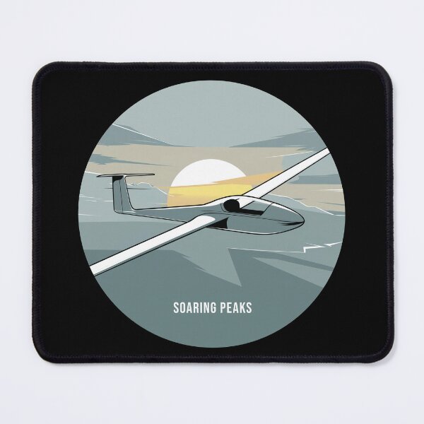 Item preview, Soaring Peaks Glider Plane Pilot Sailplane aerial floating soaring designed and sold by These_Prints.