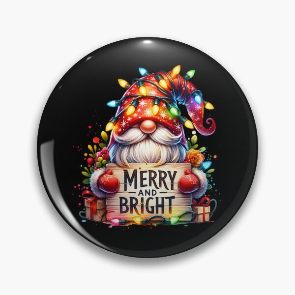 Item preview, Merry and Bright Christmas Gnome – Festive Holiday Design for T-Shirts, Mugs, Stickers & More designed and sold by artedigital99.