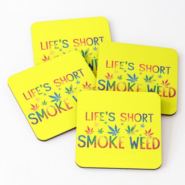 Item preview, Life's Short, Smoke Weed - Yellow designed and sold by JLEmporium.