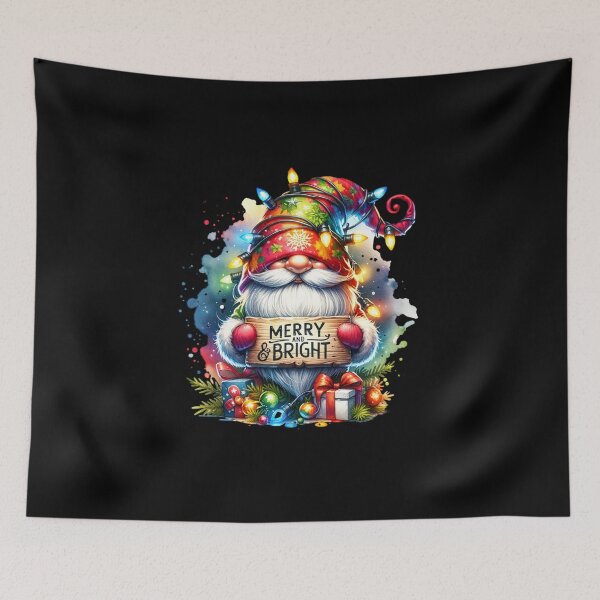 Item preview, Merry and Bright Christmas Gnome – Festive Holiday Design for T-Shirts, Mugs, Stickers & More designed and sold by artedigital99.