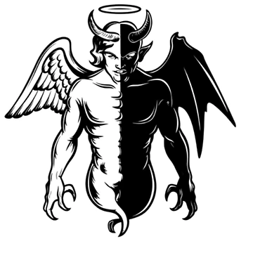 Artwork thumbnail, Half Angel Half Devil by R3FDesign