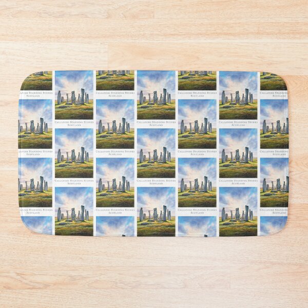 Item preview, Mystical Callanish Stone Circles - Vintage Scotland travel poster in retro style in watercolors designed and sold by pod24.