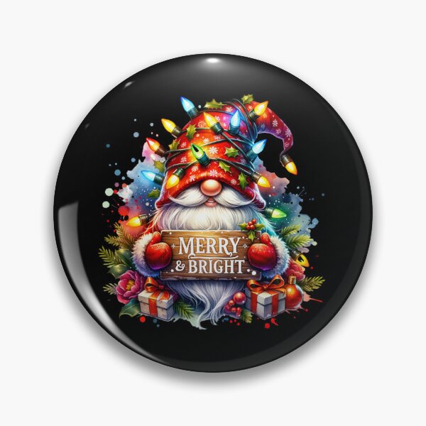 Item preview, Merry and Bright Christmas Gnome – Festive Holiday Design for T-Shirts, Mugs, Stickers & More designed and sold by artedigital99.