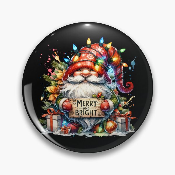 Item preview, Merry and Bright Christmas Gnome – Festive Holiday Design for T-Shirts, Mugs, Stickers & More designed and sold by artedigital99.