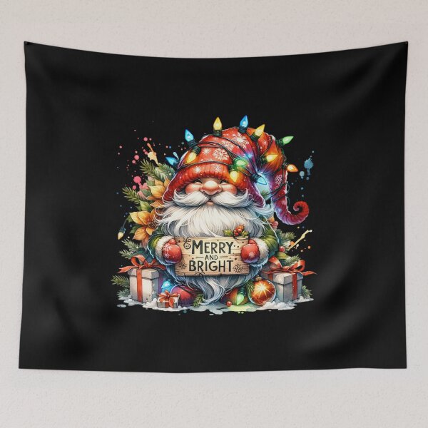 Item preview, Merry and Bright Christmas Gnome – Festive Holiday Design for T-Shirts, Mugs, Stickers & More designed and sold by artedigital99.
