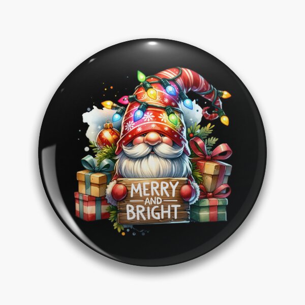 Item preview, Merry and Bright Christmas Gnome – Festive Holiday Design for T-Shirts, Mugs, Stickers & More designed and sold by artedigital99.