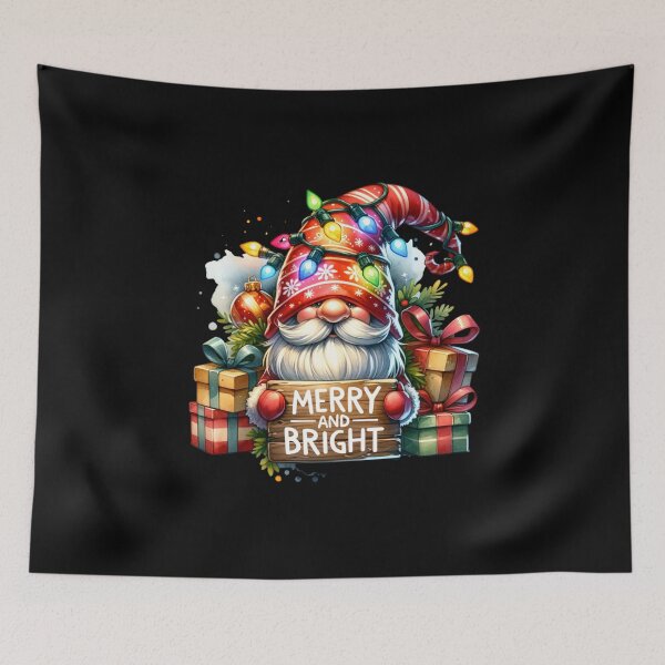 Item preview, Merry and Bright Christmas Gnome – Festive Holiday Design for T-Shirts, Mugs, Stickers & More designed and sold by artedigital99.