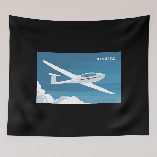 Item preview, Heavenly Glide Glider Plane Pilot Sailplane aerial floating soaring designed and sold by These_Prints.