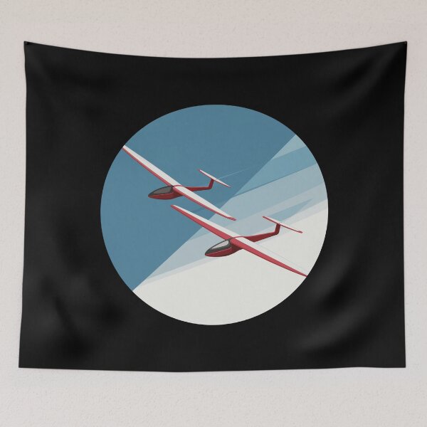 Item preview, Glider Plane Pilot Sailplane aerial floating soaring designed and sold by These_Prints.