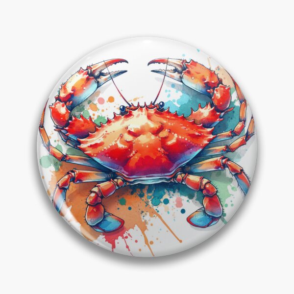 Item preview, Dungeness crab watercolor designed and sold by Catherine Harrison.