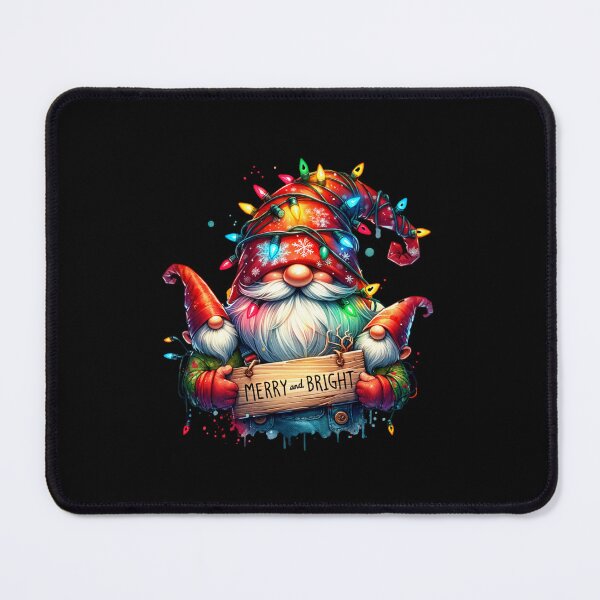 Item preview, Merry and Bright Christmas Santa Gnome – Festive Holiday Design for T-Shirts, Mugs, Stickers & More designed and sold by artedigital99.