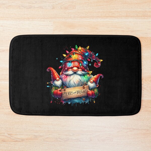 Item preview, Merry and Bright Christmas Santa Gnome – Festive Holiday Design for T-Shirts, Mugs, Stickers & More designed and sold by artedigital99.