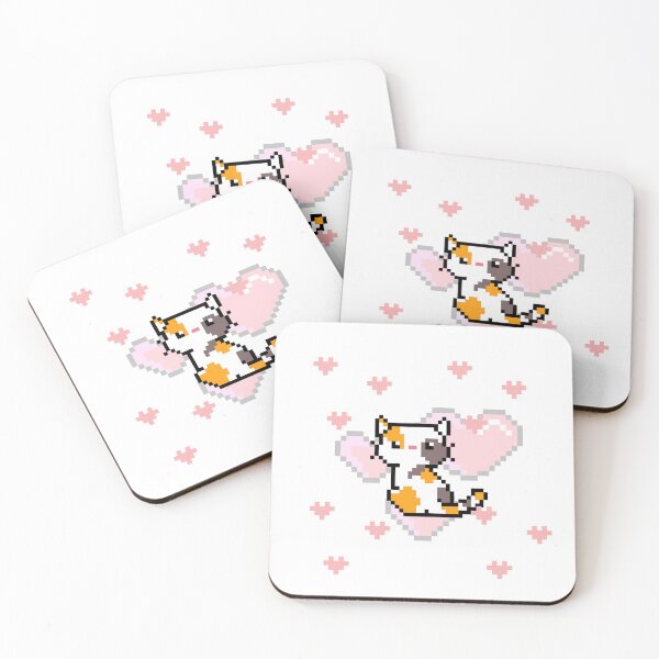 Item preview, pixelated cat designed and sold by Flower-Of-Life1.