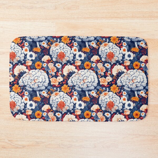 Item preview, Surreal Floral Brain Pattern - Creative Mind Illustration designed and sold by VoyteksDesigns.
