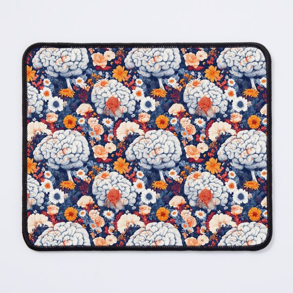 Item preview, Surreal Floral Brain Pattern - Creative Mind Illustration designed and sold by VoyteksDesigns.