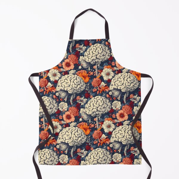 Item preview, Floral Brain Surreal Pattern - Creative Anatomy Art designed and sold by VoyteksDesigns.