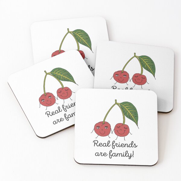 Item preview, Cherry, real friends are family designed and sold by MadSnail-Design.
